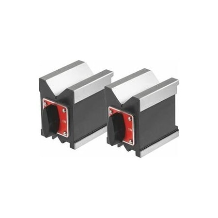 Holex Pair of Magnetic V-Blocks, LengthxWidth: 70X55mm 447125 70X55